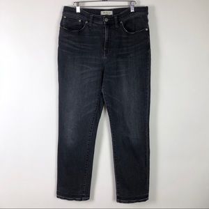 Madewell Cruiser Straight Faded Black Jeans Denim